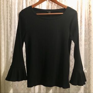 J. Crew Ribbed Bell-Sleeved Top NWT